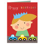 Mini Toy Cars Birthday Card, thumbnail 2 of 5