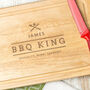 Personalised 'Bbq King' Mens Chopping Board, thumbnail 1 of 5