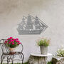 Sailing Ship Metal Wall Art Gift For Nautical Garden Decor, thumbnail 10 of 10