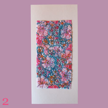 Reusable Handmade Greetings Cards Tall Blank Inside Or Optional Handwritten Message, 5 of 10