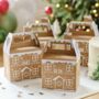 Customisable Gingerbread House Christmas Gift Boxes, thumbnail 1 of 2