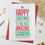 Amazing Grandpa Christmas Card, thumbnail 1 of 4