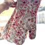 Oven Mitts, Cotton Indian Print, Set Of Two, thumbnail 3 of 11
