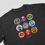 Crystal Palace Football Beer Mats Oversized T Shirt, thumbnail 3 of 10
