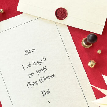 Traitors Style First Christmas Together Faithful Love Letter, 2 of 12
