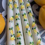 Ivory Hand Painted Lemon Taper Candle, thumbnail 2 of 5