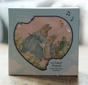 Pink Peter Rabbit Heart Music Box, 5 of 5