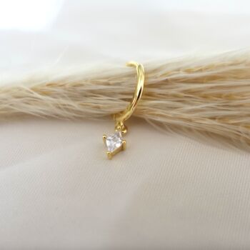 Small Gold Hoops Earrings Set, Free Personalised Pouch, 9 of 11