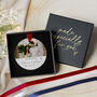 Personalised Engagement Ornament With Photo And Names, thumbnail 4 of 8