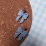 Polymer Clay Bow Earrings, thumbnail 2 of 3