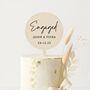 Personalised Acrylic Engagement Cake Topper, thumbnail 2 of 5