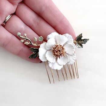 Delicate Flower Hair Comb, 4 of 6