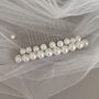 Pearl Bridal Hair Comb For Weddings, thumbnail 5 of 13