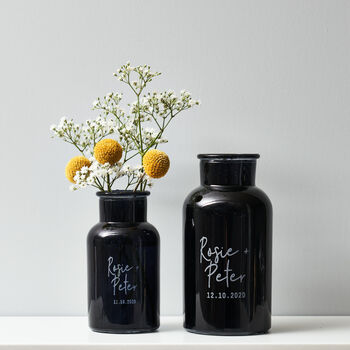 Personalised Apothecary Glass Vase, 5 of 5