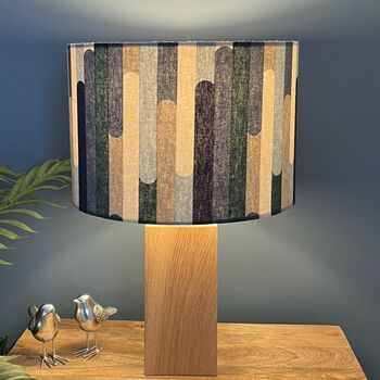 Seattle Blue Retro Style Drum Lampshades, 3 of 8