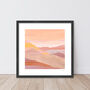 Sunset Desert Mountain Landscape Print, thumbnail 7 of 7