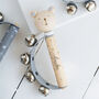 Personalised Wooden Elephant, Teddy Or Bunny Handbell Toy, thumbnail 4 of 6