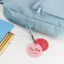 Personalised Round School Bag Tag, thumbnail 2 of 4