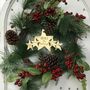 Personalised Christmas Wreath Middle Hanger, thumbnail 2 of 3