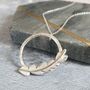 Fern Leaf Silver Necklace, thumbnail 2 of 4