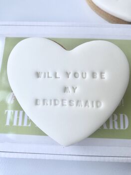 Will You Be My Bridesmaid Proposal Gift Biscuit, 6 of 6