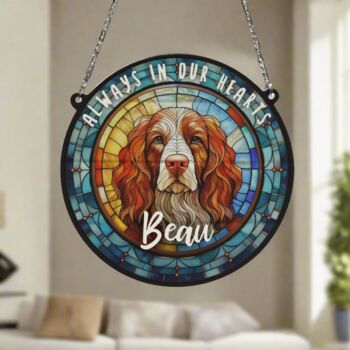 Cocker Spaniel Memorial Suncatcher, 7 of 8