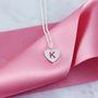 Pierced Heart Initial Necklace, thumbnail 4 of 5