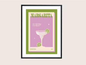 Retro Margarita Cocktail Print, 5 of 5