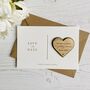 Classic Gold Script Save The Date Magnet With Card, thumbnail 3 of 5