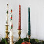 Hand Painted Golden Garland Candles, thumbnail 3 of 5