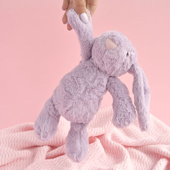 Personalised Lilac Baby Bunny, 2 of 4