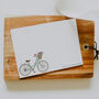 Coloured Vintage Bicycle Personalised Note Cards, thumbnail 1 of 9
