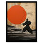 Qigong Sunset Mindful Wellness Wall Art Print, thumbnail 5 of 6
