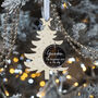 Memorial Christmas Tree With Mirror Bauble Decoration, thumbnail 1 of 5