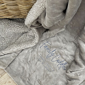 Personalised Family Cuddles Throw, 2 of 12