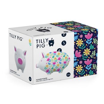 Tilly Pig Flower Power Piggy Bank, 8 of 10