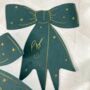 Dark Green And Gold Bow Shaped Place Names, thumbnail 5 of 6