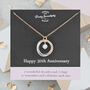 30th Pearl Wedding Anniversary Mixed Metal Necklace, thumbnail 1 of 8