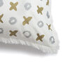 Xoxo Patterned Recycled Cotton Cushion Cover, thumbnail 2 of 5