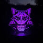 Pet Cat Memorial Colour Changing Solar Garden Light, thumbnail 4 of 7