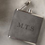 Personalised Hip Flask Gift Set For Men, thumbnail 3 of 8