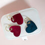Leather Anniversary Personalised Heart Keyring, thumbnail 5 of 8