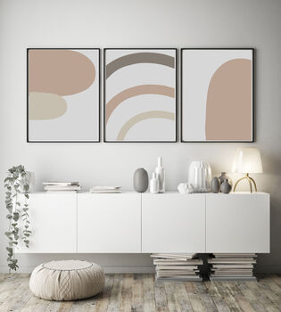 Inspired Side Stones Abstract Wall Art Print, 4 of 7