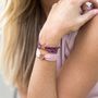 Personalised Luxe Velvet Stretch Bead Bracelet, thumbnail 2 of 9