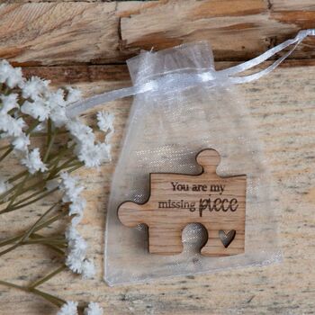Wooden Jigsaw Piece Valentine’s Gift, 4 of 4
