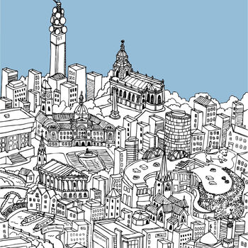 Personalised Birmingham Graduation Gift Print, 2 of 9