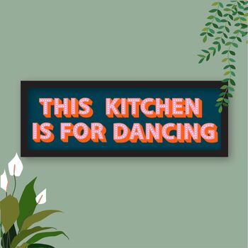 This Kitchen Is For Dancing Framed Print, 4 of 12