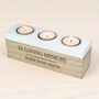 Personalised Classic Triple Tea Light Box Tealight Hold, thumbnail 4 of 12