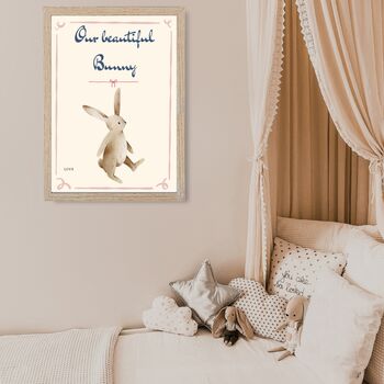 A4 Children's Print, Our Bunny, 3 of 5
