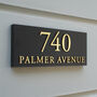 Personalised House Sign With Raised Gold Lettering, thumbnail 3 of 8